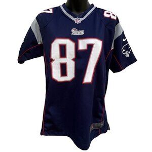 Nike New England Patriots 87 Gronkowski Team Jersey Short Sleeve NFL Youth L